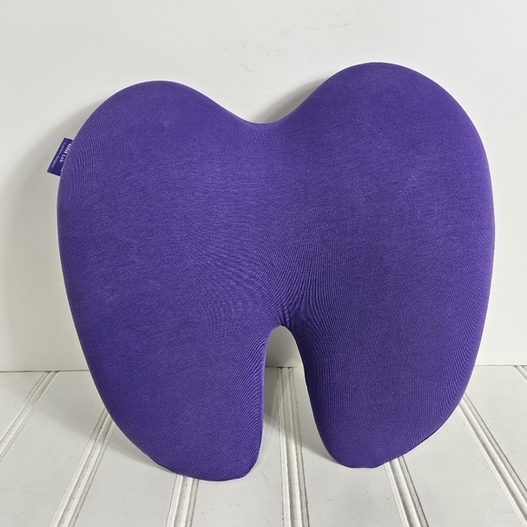 Cushion Lab Back Relief Lumbar Pillow Purple Dense Memory Foam - Picture 2 of 11